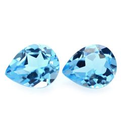 SWISS BLUE TOPAZ CUT PEAR 5X4MM 0.41 Cts.