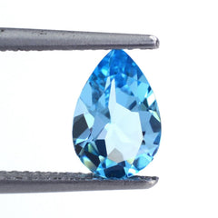 SWISS BLUE TOPAZ CUT PEAR 9X6MM (BLUE/CLEAN) 1.37 Cts.