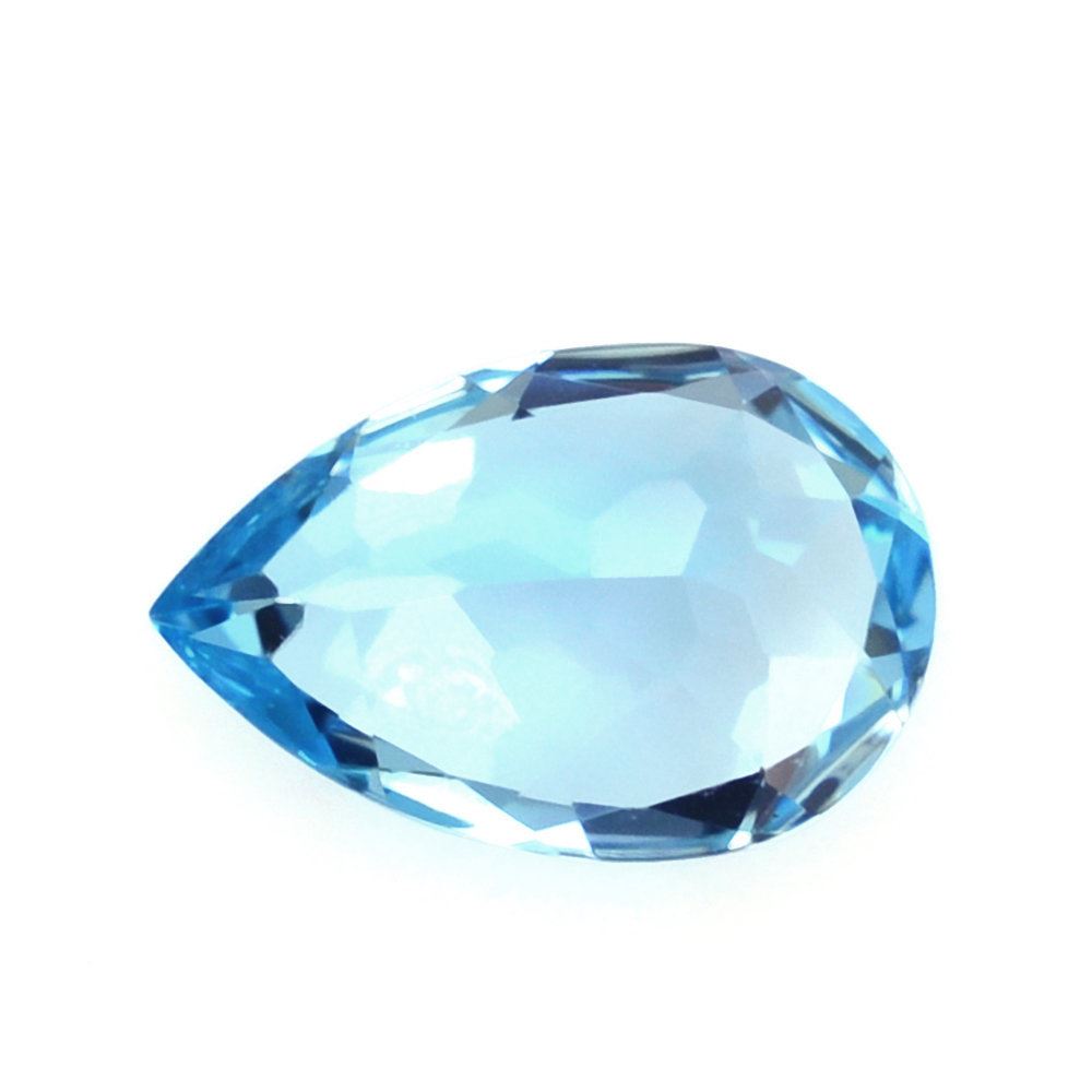 SWISS BLUE TOPAZ CUT PEAR (LITE) 9X6MM 1.45 Cts.