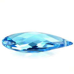 SWISS BLUE TOPAZ BRIOLETTE PEAR (FULL DRILL) 21X9MM 8.47 Cts.