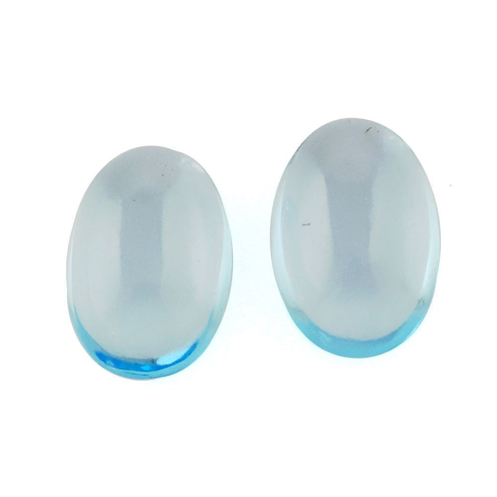 SWISS BLUE TOPAZ OVAL CAB 6X4MM 0.50 Cts.