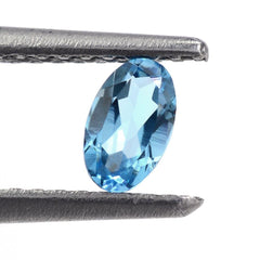 SWISS BLUE TOPAZ CUT OVAL 5X3MM 0.25 Cts.