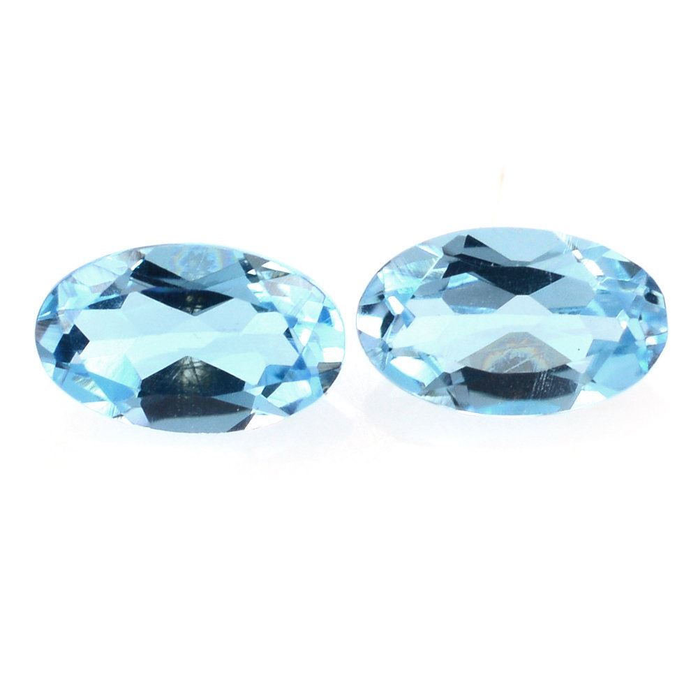 SWISS BLUE TOPAZ CUT OVAL 5X3MM 0.25 Cts.