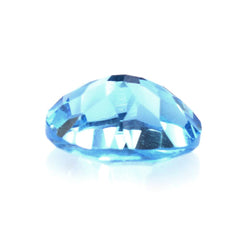 SWISS BLUE TOPAZ CONCAVE CUT OVAL 9X7MM 2.30 Cts.