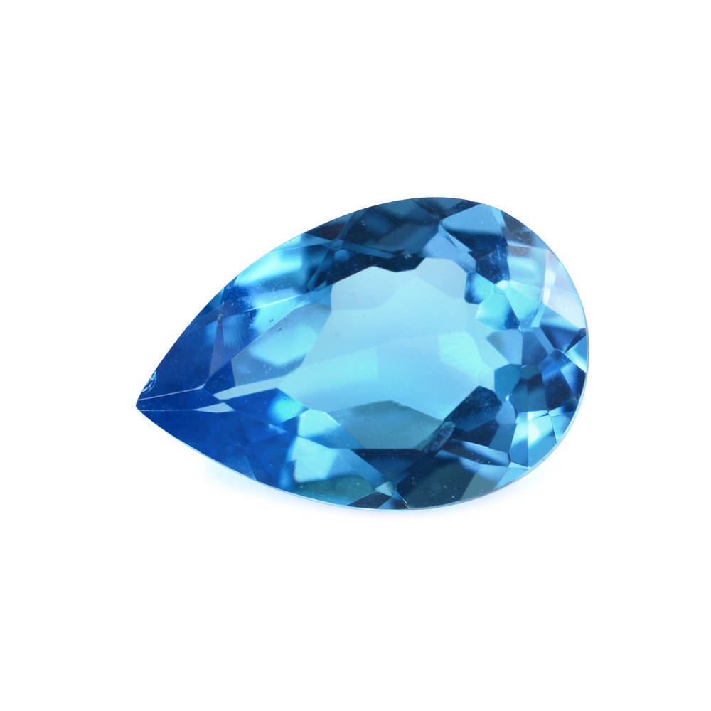 SWISS BLUE TOPAZ CUT PEAR (TOP/CLEAN) 9X6MM 1.39 Cts.