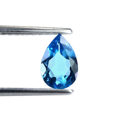 SWISS BLUE TOPAZ CUT PEAR (TOP/CLEAN) 9X6MM 1.39 Cts.