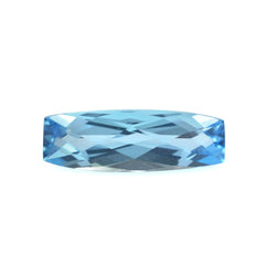 SWISS BLUE TOPAZ CHECKER CUT CUSHION 11.30X4.20MM 1.61 Cts.