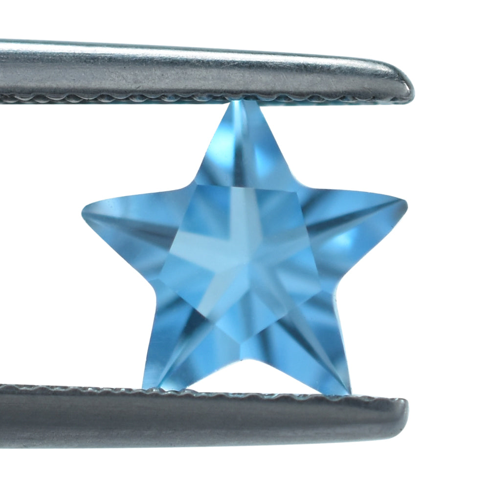 SWISS BLUE TOPAZ CUT STAR 8MM (TH.5.20-5.60MM) 1.94 Cts.