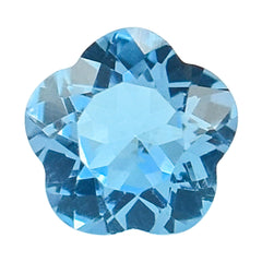 SWISS BLUE TOPAZ CUT FLOWER 5 LEAF 6MM (TH. 3.60-4.00MM) 1.05 Cts.