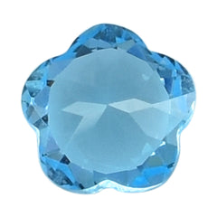 SWISS BLUE TOPAZ CUT FLOWER 5 LEAF 6MM (TH. 3.60-4.00MM) 1.05 Cts.