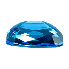 SWISS BLUE TOPAZ CHECKER CUT OCTAGON 16X12MM 12.15 Cts.