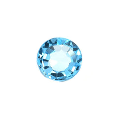 SWISS BLUE TOPAZ ROSE CUT ROUND CAB 6X6MM 1.06 Cts.