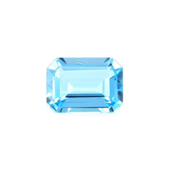 SWISS BLUE TOPAZ STEP CUT OCTAGON 7.50X7.50MM 1.35 Cts.