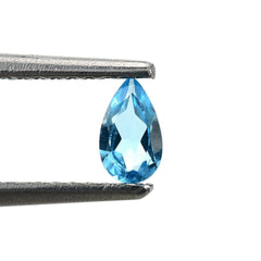 SWISS BLUE TOPAZ CUT PEAR (BLUE/CLEAN) 5X3MM 0.20 Cts.