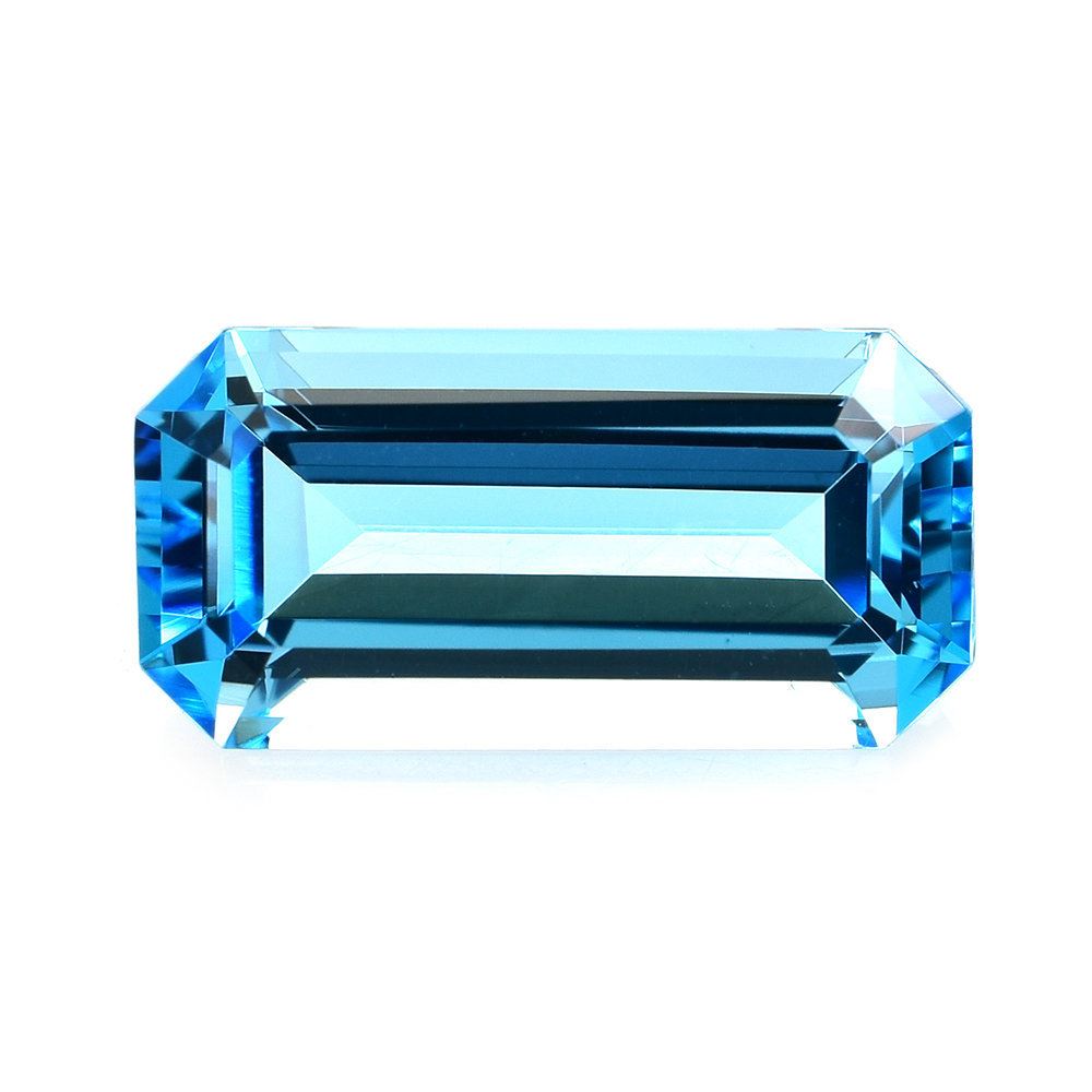 SWISS BLUE TOPAZ STEP CUT OCTAGON (BLUE/CLEAN) 16X8MM 9.40 Cts.