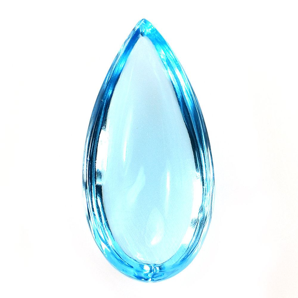 SWISS BLUE TOPAZ PLAIN PEAR CAB (BLUE/CLEAN) 16X8MM 5.22 Cts.