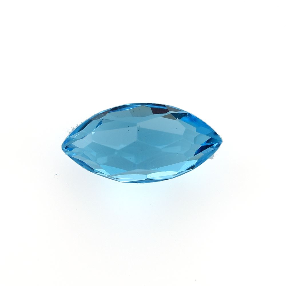 SWISS BLUE TOPAZ IRREGULAR CUT BRIOLETTE MARQUISE (NORMAL/CLEAN) 10.00X5.00MM 1.69 Cts.