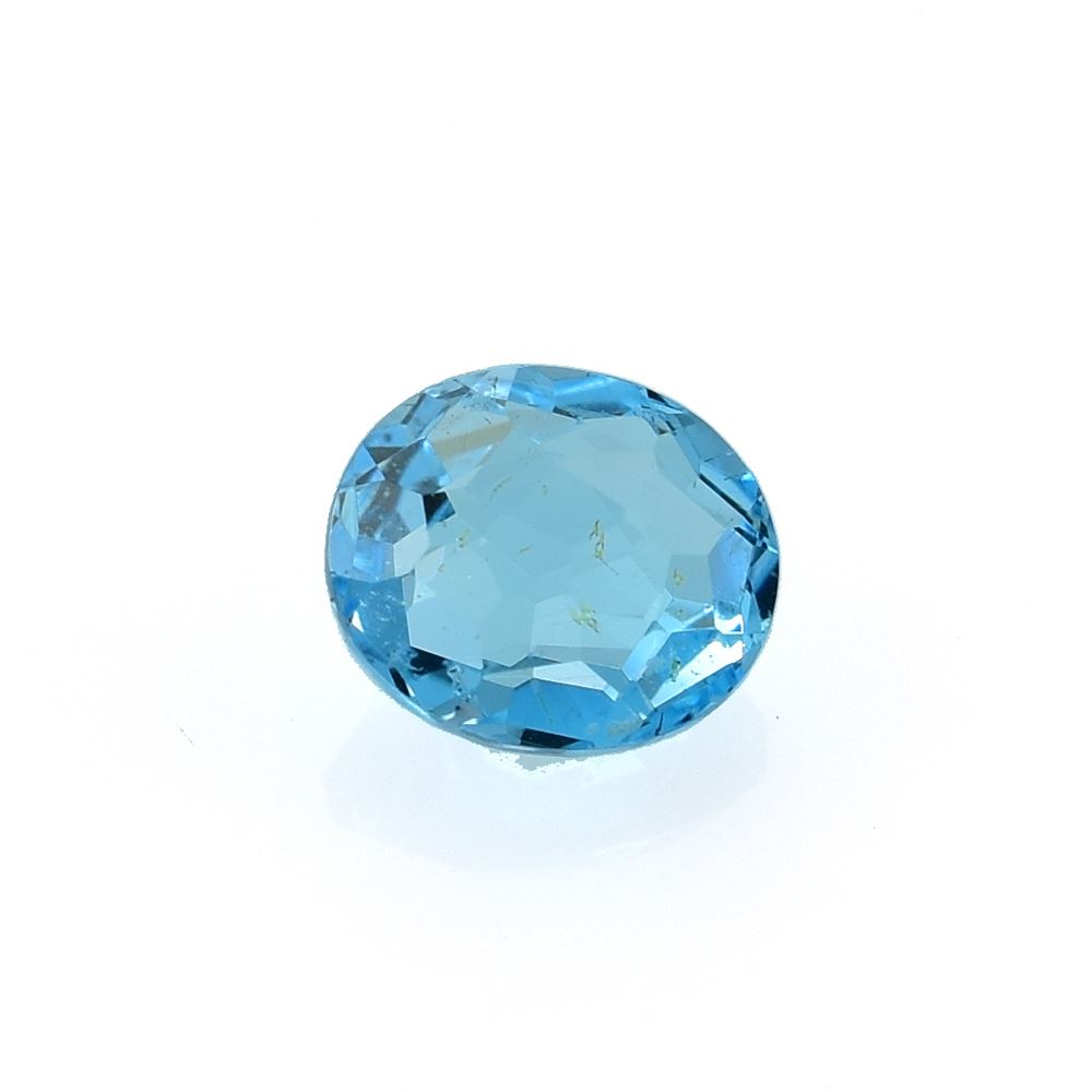 SWISS BLUE TOPAZ CUT OVAL (BABY SWISS BLUE/CLEAN) 8.00X6.00MM 1.50 Cts.