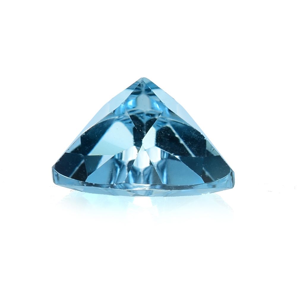 SWISS BLUE TOPAZ CUT TRILLION (NORMAL BABY SWISS/CLEAN) 10.00X10.00MM 4.00 Cts.