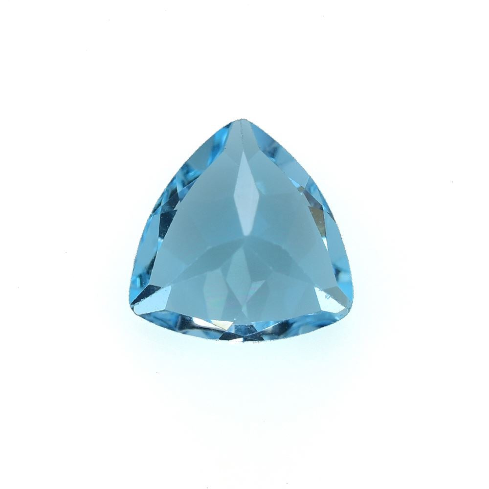 SWISS BLUE TOPAZ CUT TRILLION (NORMAL BABY SWISS/CLEAN) 10.00X10.00MM 4.00 Cts.