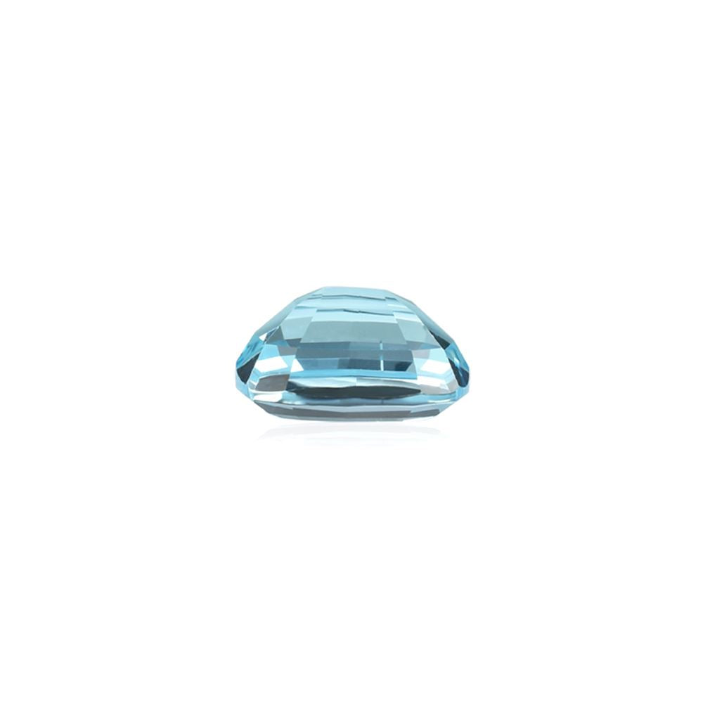 SWISS BLUE TOPAZ STEP CUT CUSHION (BABY SWISS) (CLEAN) 14.00X12.00MM 11.55 Cts.