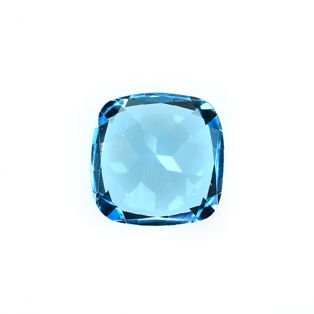 SWISS BLUE TOPAZ CUT CUSHION (NORMAL/CLEAN) 6.00X6.00 MM 1.17 Cts.