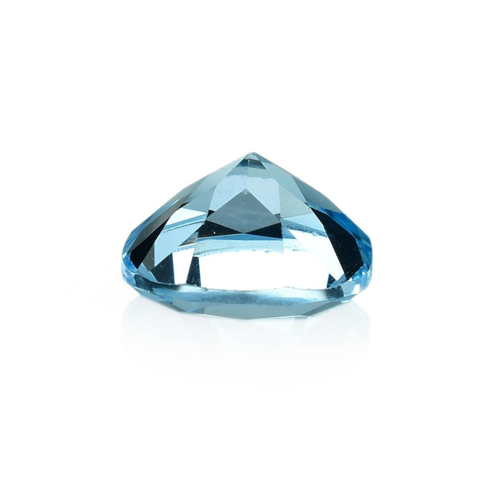 SWISS BLUE TOPAZ CUT CUSHION (BABY SWISS) (CLEAN) 10.00X10.00 MM 4.79 Cts.