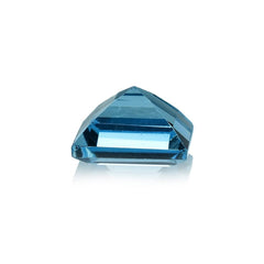 SWISS BLUE TOPAZ STEP CUT SQUARE (BABY SWISS) (CLEAN) 10.00X10.00 MM 5.83 Cts.