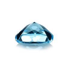 SWISS BLUE TOPAZ CUT CUSHION (BABY SWISS) (CLEAN) 12.00X12.00 MM 8.12 Cts.