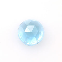 SWISS BLUE TOPAZ ROSE CUT ROUND CAB (NORMAL/CLEAN) 6.00X6.00 MM 0.93 Cts.
