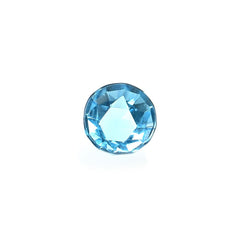 SWISS BLUE TOPAZ ROSE CUT ROUND CAB (NORMAL/CLEAN) 6.00X6.00 MM 0.93 Cts.