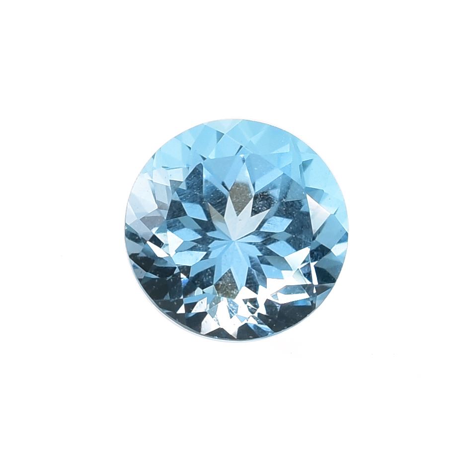 SWISS BLUE TOPAZ CUT ROUND (NORMAL/CLEAN) 6.00X6.00 MM 1.00 Cts.