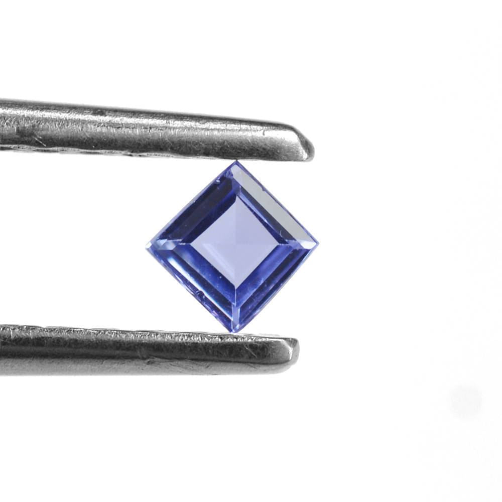 TANZANITE STEP CUT SQUARE (AAA) 3MM 0.15 Cts.