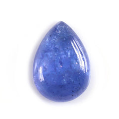 MILKY TANZANITE PLAIN PEAR CAB 10X7MM 2.33 Cts.