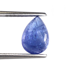 MILKY TANZANITE PLAIN PEAR CAB 10X7MM 2.33 Cts.