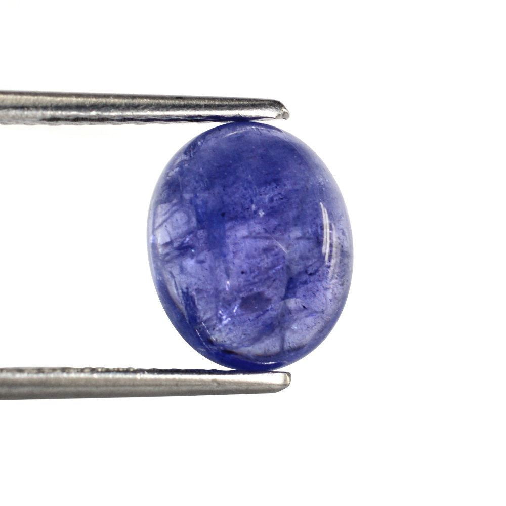 TANZANITE OVAL CAB (MILKY) 11X9MM 4.45 Cts.