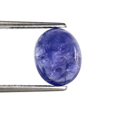 TANZANITE OVAL CAB (MILKY) 11X9MM 4.45 Cts.