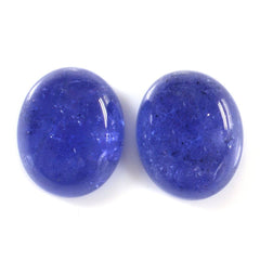 TANZANITE OVAL CAB (MILKY) 11X9MM 4.45 Cts.