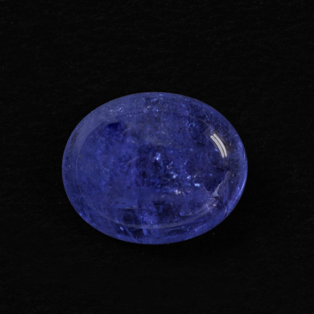TANZANITE OVAL CAB (MILKY) 11X9MM 4.45 Cts.