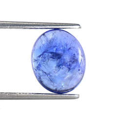 TANZANITE OVAL CAB (AAA/HI) 12X10MM 5.95 Cts.