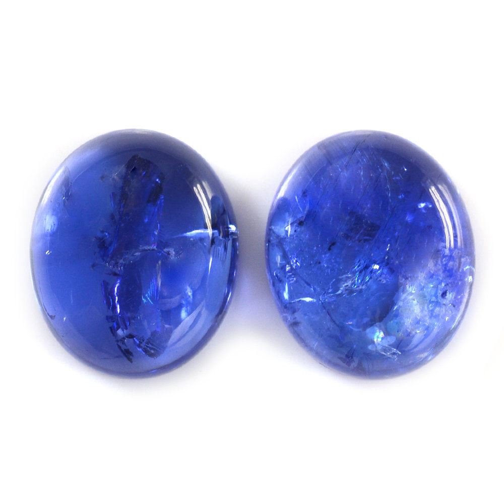 TANZANITE OVAL CAB (AAA/HI) 12X10MM 5.95 Cts.