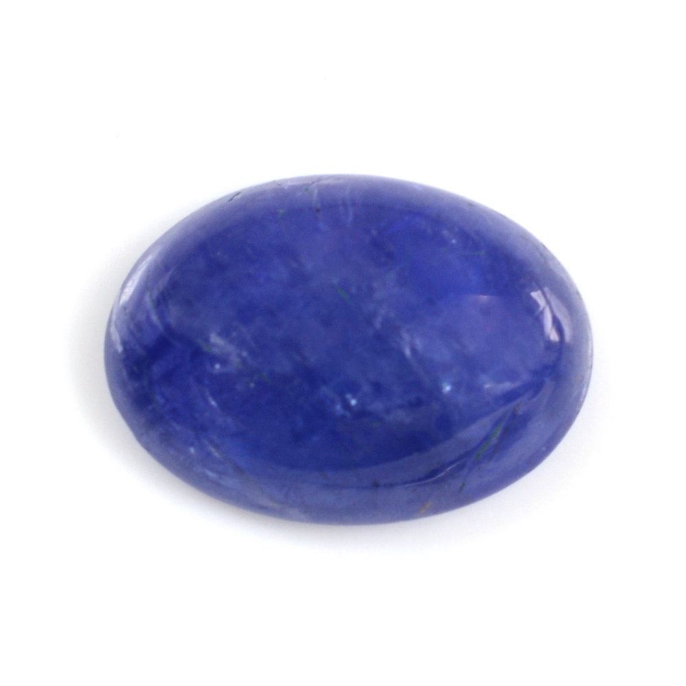 MILKY TANZANITE OVAL CAB 14X10MM 5.50 Cts.