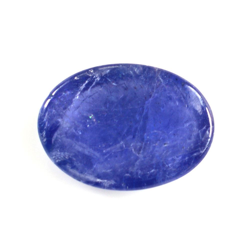MILKY TANZANITE OVAL CAB 14X10MM 5.50 Cts.