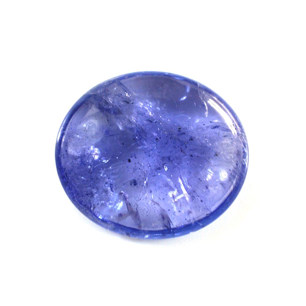 MILKY TANZANITE OVAL CAB 16X14MM 10.08 Cts.