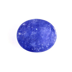 MILKY TANZANITE OVAL CAB 12X10MM 5.70 Cts.