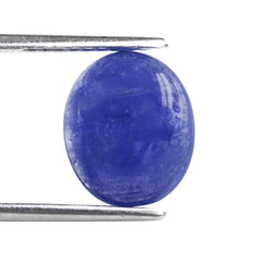 MILKY TANZANITE OVAL CAB 12X10MM 5.70 Cts.