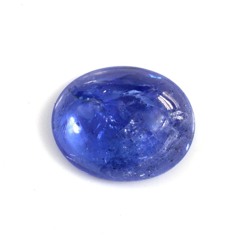 MILKY TANZANITE OVAL CAB 10X8MM 2.65 Cts.