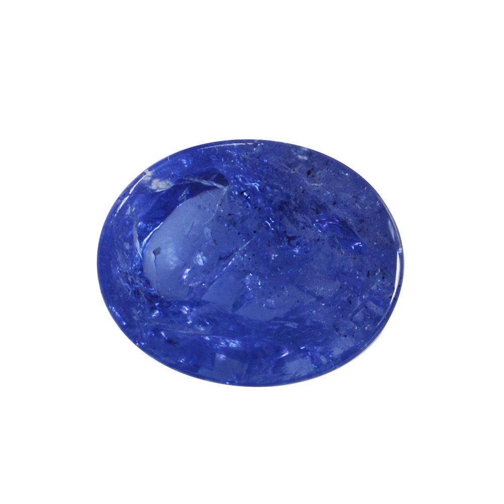 MILKY TANZANITE OVAL CAB 10X8MM 2.65 Cts.