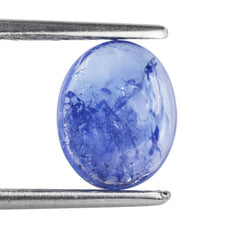 MILKY TANZANITE OVAL CAB 10X8MM 2.65 Cts.