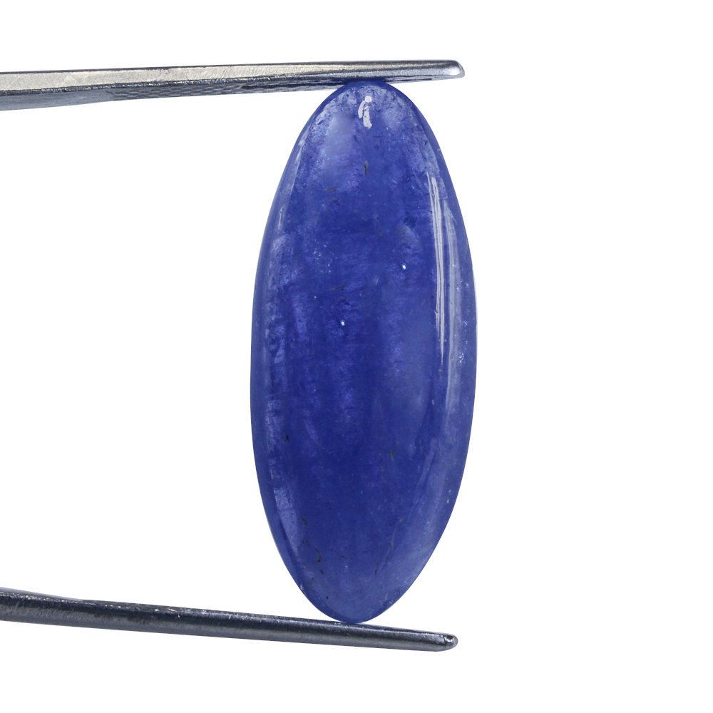 MILKY TANZANITE LONG OVAL CAB 28.50X11.50MM 17.44 Cts.